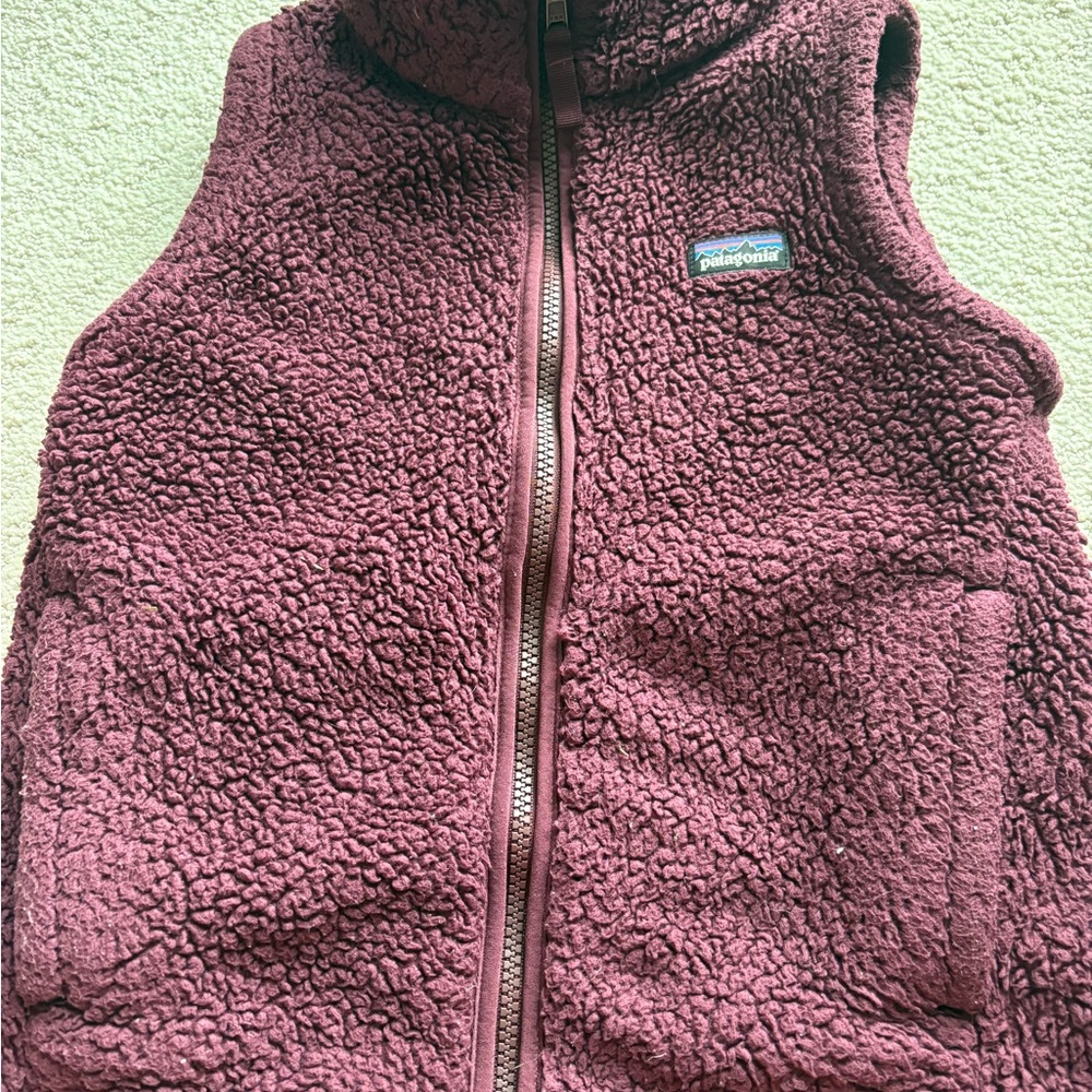 Patagonia Maroon Fleece Vest